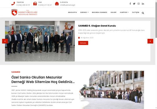 SANMED - Özel Sanko Okulları Mezunlar Derneği