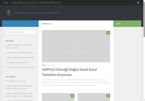 SARFOLK – İSTANBUL SARIYER FOLKLOR GENÇLİK VE SPOR KULÜBÜ DERNEĞİ