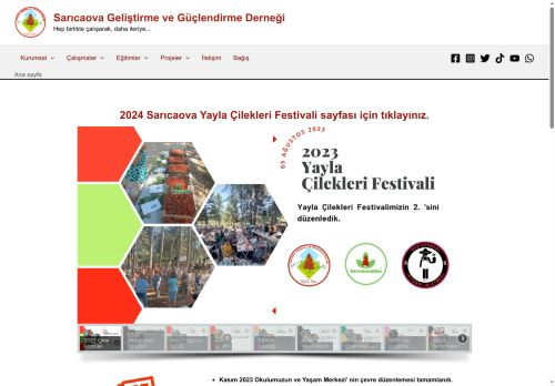 Sarıcaova Geliştirme ve Güçlendirme Derneği Hep birlikte çalışarak, daha ileriye...