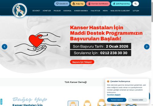 Türk Kanser Derneği | Kanser Hastalarına Umut Olun