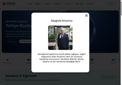 Sektörel Dernek – Türkiye Biyologlar Derneği – Türkiye Biyologlar Derneği