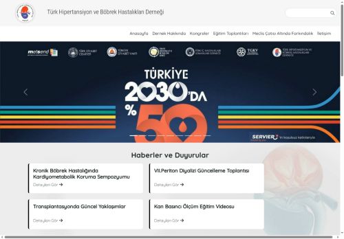 Türk Hipertansiyon ve Böbrek Hastalıkları Derneği | Türk Hipertansiyon ve Böbrek Hastalıkları Derneği