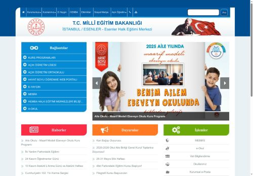 İSTANBUL / ESENLER - Esenler Halk Eğitimi Merkezi