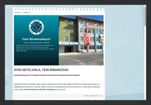 İSTANBUL / BÜYÜKÇEKMECE - Kamiloba Beyazlar Ortaokulu