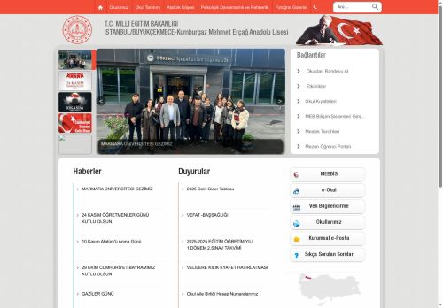 İSTANBUL / BÜYÜKÇEKMECE - Kumburgaz Mehmet Erçağ Anadolu Lisesi