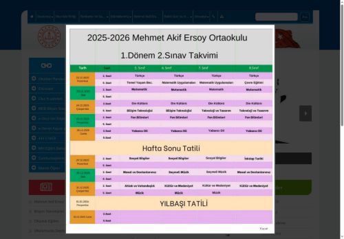 İSTANBUL / BÜYÜKÇEKMECE - Mehmet Akif Ersoy Ortaokulu