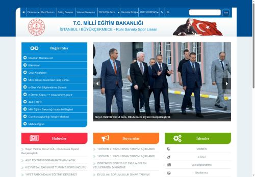 İSTANBUL / BÜYÜKÇEKMECE - Ruhi Sarıalp Spor Lisesi