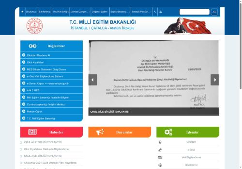 İSTANBUL / ÇATALCA - Atatürk İlkokulu