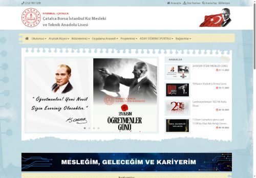 İSTANBUL / ÇATALCA - Çatalca Borsa İstanbul Kız Mesleki ve Teknik Anadolu Lisesi