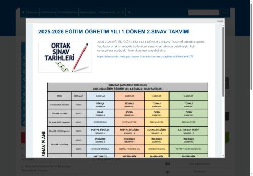 İSTANBUL / ÇEKMEKÖY - Alemdar Çatalmeşe Ortaokulu