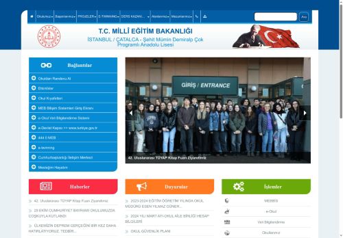 İSTANBUL / ÇATALCA - Şehit Mümin Demiralp Çok Programlı Anadolu Lisesi