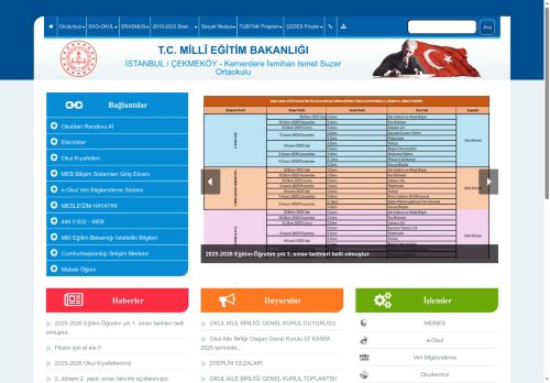 İSTANBUL / ÇEKMEKÖY - Kemerdere İsmihan Ismet Suzer Ortaokulu