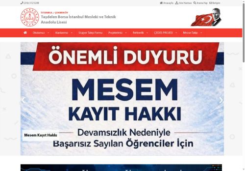 İSTANBUL / ÇEKMEKÖY - Taşdelen Borsa İstanbul Mesleki ve Teknik Anadolu Lisesi