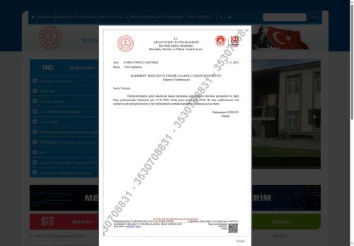 İSTANBUL / ARNAVUTKÖY - Hadımköy Mesleki ve Teknik Anadolu Lisesi