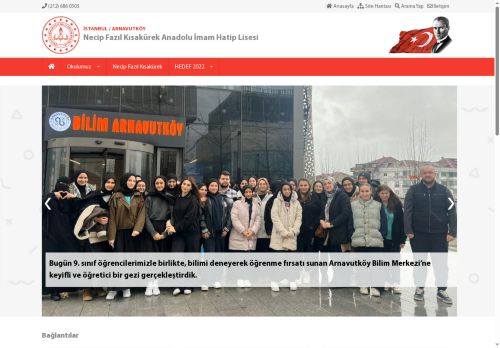 İSTANBUL / ARNAVUTKÖY - Necip Fazıl Kısakürek Anadolu İmam Hatip Lisesi