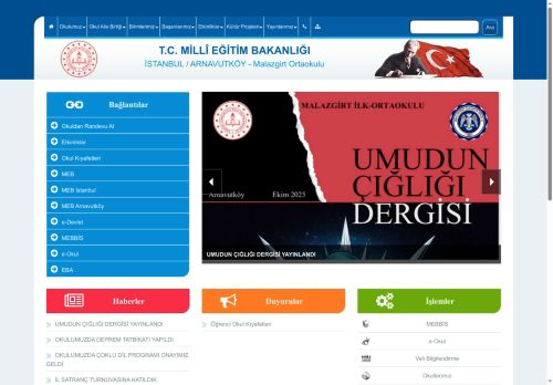 İSTANBUL / ARNAVUTKÖY - Malazgirt Ortaokulu