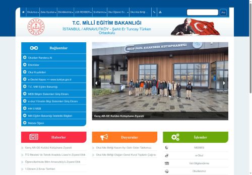 İSTANBUL / ARNAVUTKÖY - Şehit Er Tuncay Türken Ortaokulu