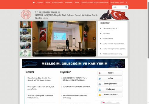 İSTANBUL / ATAŞEHİR - Ataşehir Dilek Sabancı Ticaret Mesleki ve Teknik Anadolu Lisesi