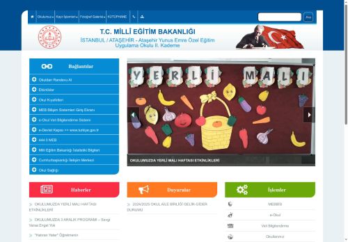 İSTANBUL / ATAŞEHİR - Ataşehir Yunus Emre Özel Eğitim Uygulama Okulu II. Kademe