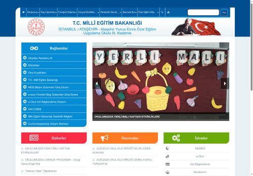 İSTANBUL / ATAŞEHİR - Ataşehir Yunus Emre Özel Eğitim Uygulama Okulu III. Kademe