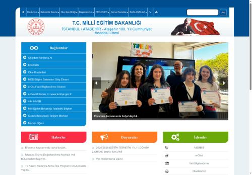 İSTANBUL / ATAŞEHİR - Ataşehir 100. Yıl Cumhuriyet Anadolu Lisesi