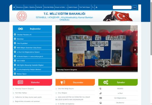 İSTANBUL / ATAŞEHİR - Küçükbakkalköy Kemal Berktan Ortaokulu