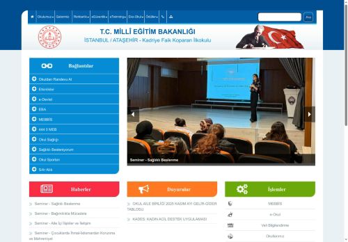 İSTANBUL / ATAŞEHİR - Kadriye Faik Koparan İlkokulu