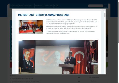 İSTANBUL / ATAŞEHİR - Mehmet Akif Ersoy İlkokulu