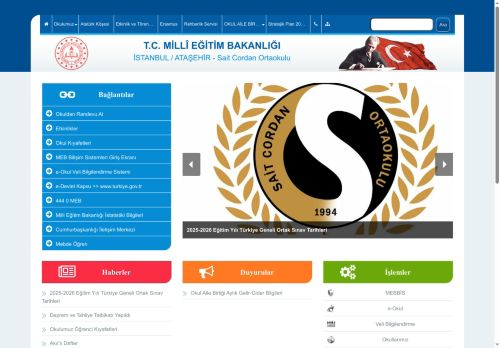 İSTANBUL / ATAŞEHİR - Sait Cordan Ortaokulu