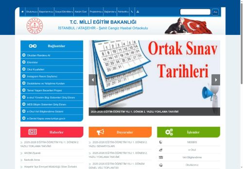 İSTANBUL / ATAŞEHİR - Şehit Cengiz Hasbal Ortaokulu