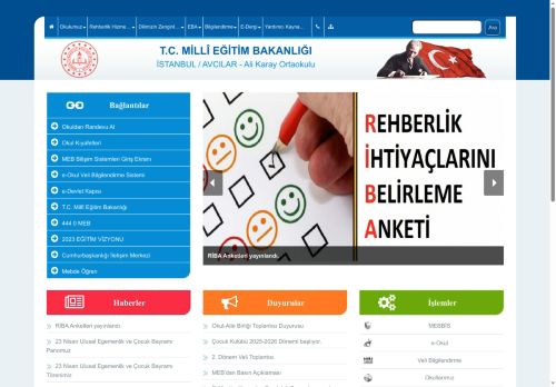 İSTANBUL / AVCILAR - Ali Karay Ortaokulu