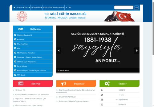 İSTANBUL / AVCILAR - Ambarlı İlkokulu