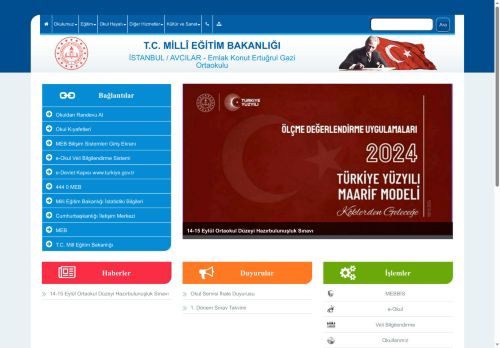 İSTANBUL / AVCILAR - Emlak Konut Ertuğrul Gazi Ortaokulu