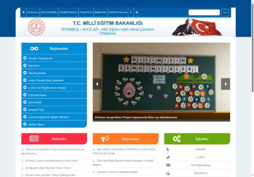 İSTANBUL / AVCILAR - Milli Eğitim Vakfı Nihat Çandarlı Ortaokulu