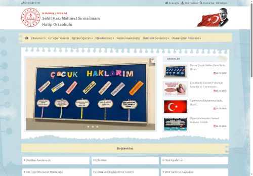 İSTANBUL / AVCILAR - Şehit Hacı Mehmet Sırma İmam Hatip Ortaokulu