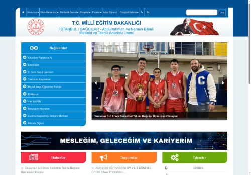 İSTANBUL / BAĞCILAR - Abdurrahman ve Nermin Bilimli Mesleki ve Teknik Anadolu Lisesi