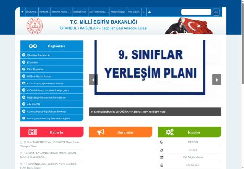 İSTANBUL / BAĞCILAR - Bağcılar Gazi Anadolu Lisesi