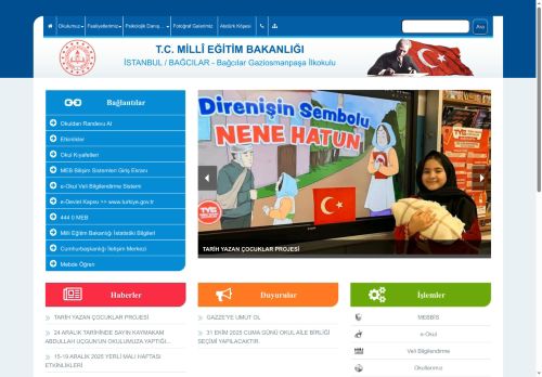 İSTANBUL / BAĞCILAR - Bağcılar Gaziosmanpaşa İlkokulu