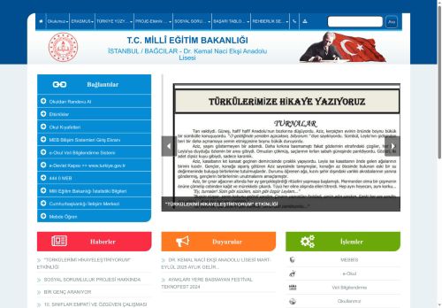 İSTANBUL / BAĞCILAR - Dr. Kemal Naci Ekşi Anadolu Lisesi