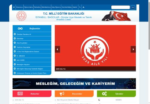 İSTANBUL / BAĞCILAR - Dündar Uçar Mesleki ve Teknik Anadolu Lisesi