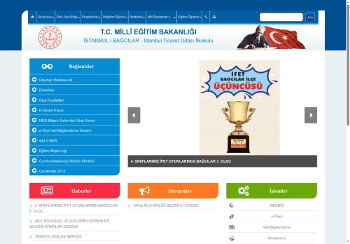 İSTANBUL / BAĞCILAR - İstanbul Ticaret Odası İlkokulu