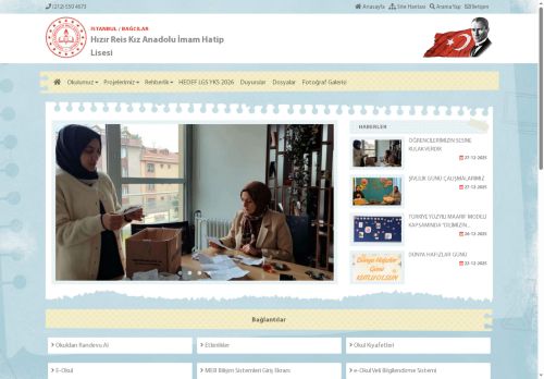 İSTANBUL / BAĞCILAR - Hızır Reis Kız Anadolu İmam Hatip Lisesi