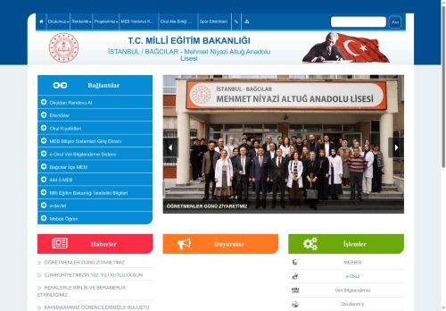 İSTANBUL / BAĞCILAR - Mehmet Niyazi Altuğ Anadolu Lisesi