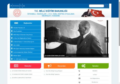 İSTANBUL / BAĞCILAR - İ.T.O. ÖZEL EĞİTİM UYGULAMA MERKEZİ II. KADEME