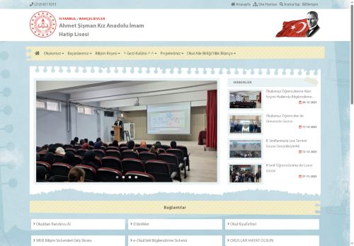 İSTANBUL / BAHÇELİEVLER - Ahmet Şişman Kız Anadolu İmam Hatip Lisesi