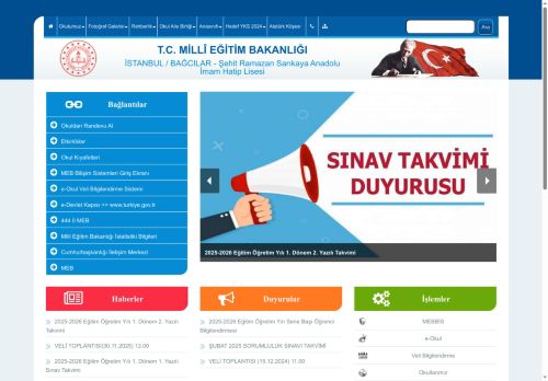 İSTANBUL / BAĞCILAR - Şehit Ramazan Sarıkaya Anadolu İmam Hatip Lisesi