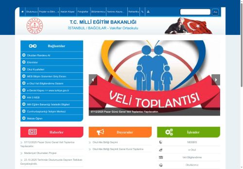 İSTANBUL / BAĞCILAR - Vakıflar Ortaokulu