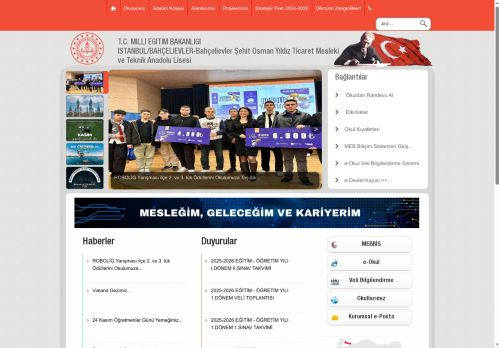 İSTANBUL / BAHÇELİEVLER - Bahçelievler Şehit Osman Yıldız Ticaret Mesleki ve Teknik Anadolu Lisesi
