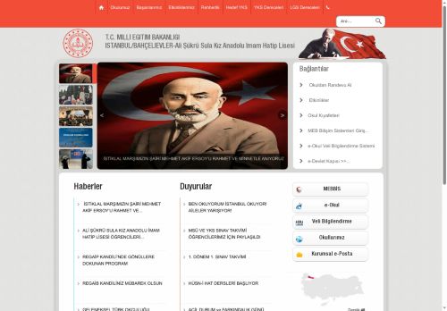İSTANBUL / BAHÇELİEVLER - Ali Şükrü Sula Kız Anadolu İmam Hatip Lisesi