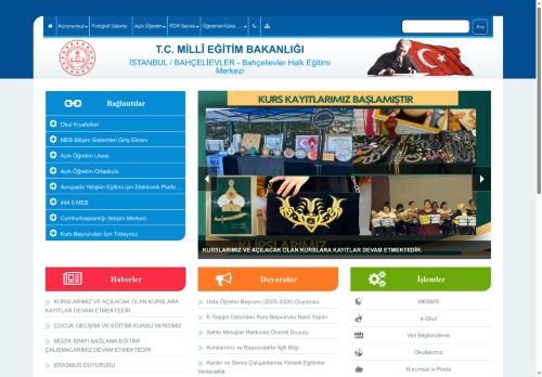 İSTANBUL / BAHÇELİEVLER - Bahçelievler Halk Eğitimi Merkezi